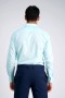  Haggar Dress Shirts | Performance Seafoam Dress Shirt Lichtblauw - Heren