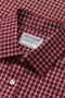Haggar Dress Shirts | Premium Comfort Dress Shirt - Donkerrood Geruit Rood - Heren