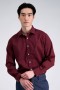 Haggar Dress Shirts | Premium Comfort Dress Shirt - Donkerrood Donkerrood - Heren