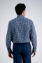 Haggar Dress Shirts | Premium Comfort Dress Shirt - Navy Check Navy - Heren
