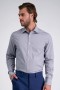  Haggar Dress Shirts | Premium Comfort Performance Katoenen Dress Shirt - Charcoal Graphite - Heren