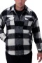  Haggar Outerwear | Supersoft Plaid Shacket Zwart - Heren