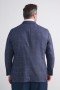  Haggar sportjassen | Big & Tall JM Haggar geruite linnen sportjas met ruiten Chambray - Heren