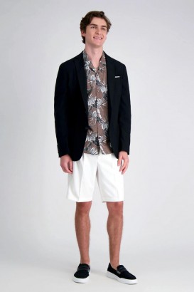  Haggar Shorts | Cool 18® Pro Geplooide Short Wit - Heren