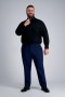  Haggar Big & Tall Tops | Premium Comfort Big -mekkopaita - Musta - Miehet