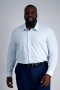  Haggar Big & Tall Tops | Smart Wash® Pitkä kauluspaita - Taivaansininen Ruutu - Miehet