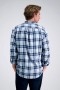  Haggar Casual Shirts | Pitkähihainen flanellipaita, vaaleansininen - Miehet