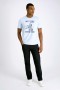  Haggar Casual Shirts | Mustang® Graphic Jersey Tee Vaaleansininen - Miehet