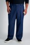  Haggar Denim | Big & Tall Stretch Pleated Denim -housut, keskisiniset - Miehet