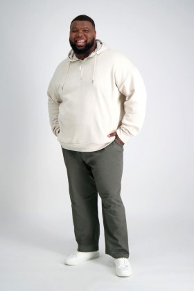  Haggar-housut ja -shortsit | Big & Tall Coastal Comfort Chino - keskiharmaa - Miehet