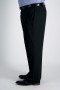  Pantalons Haggar Grandes Tailles | Pantalon de costume stretch premium JM Haggar grandes tailles - Noir à plis plats - Homme