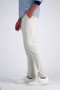 Pantalon décontracté Haggar | Pantalon chino flexible Life Khaki™ couleur mastic - Homme