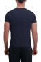  Chemises décontractées Haggar | T-shirt épais à manches courtes et col rond, bleu marine foncé - Homme