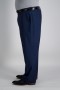 Pantalon habillé Haggar | Pantalon habillé confort premium grandes tailles bleu - Homme