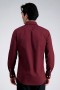 Chemises habillées Haggar | Chemise habillée confort premium - Rouge foncé - Homme