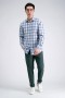 Chemises habillées Haggar | Chemise habillée Smart Wash™ - Chinchilla à carreaux blancs et bleus - Homme