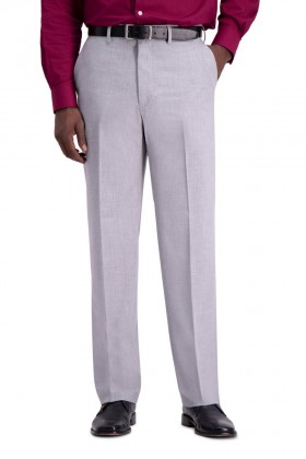 Pantalon habillé Haggar | Pantalon habillé extensible dans les 4 sens JM Haggar Gris clair - Homme