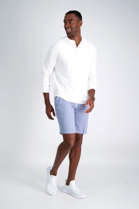  Short Haggar | Short Oxford Cool 18® Pro Bleu - Homme