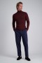  Haggar-Pullover | Langarm-Rollkragenpullover Sangria – Herren