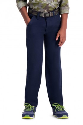  Haggar Jungenhose | Nachhaltige Chino-Hose für Jungen (Größen 8–20), Marineblau – Herren