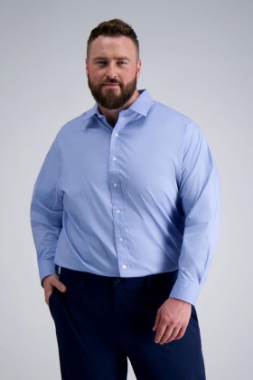  Haggar Big & Tall Tops | Πουκάμισο Premium Comfort Big Dress - Μπλε Ανοιχτό Μπλε - Άνδρες