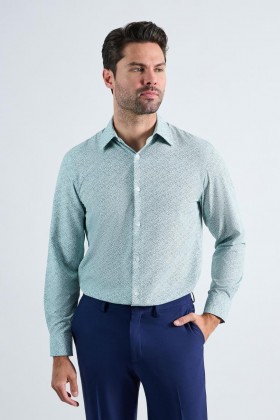  Πουκάμισα Haggar | Πουκάμισο Smart Wash® - Forest Floral Print Medium Green - Άνδρες