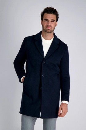  Εξωτερικά ενδύματα Haggar | JM Haggar Premium Topcoat Navy - Ανδρικά