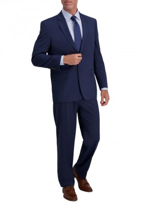  Haggar Suits | JM Haggar Houndstooth Suit Jacket Navy - Ανδρικά