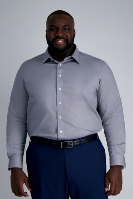  Haggar Big & Tall Tops | Premium Comfort Ψηλό Φόρεμα - Ανθρακί Γραφίτης - Άνδρες