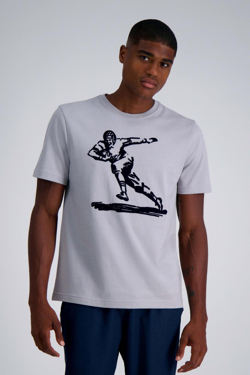 Haggar Casual Shirts | Pro Football Hall Of Fame X Haggar - Vintage Player Graphic Tee Silver - Men